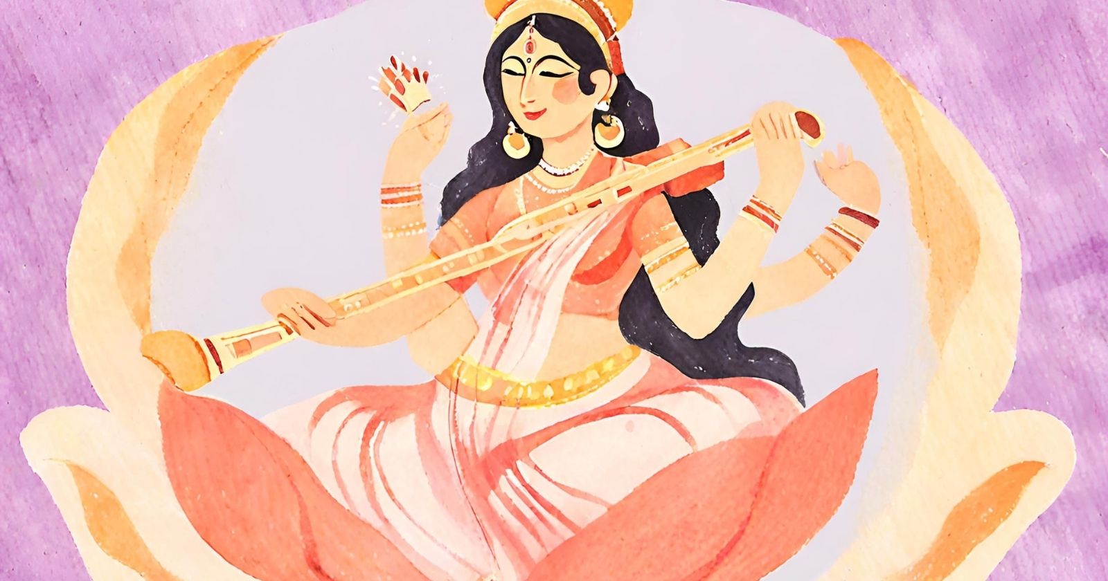 Sarasvati Deusa Hindu das artes e conhecimento