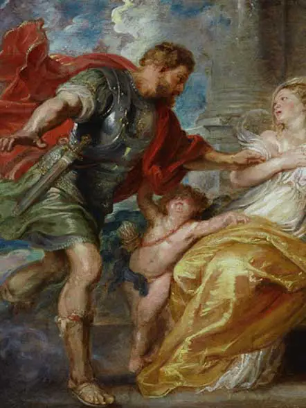 Mars and Rhea Silvia por Peter Paul Rubens (Editado)