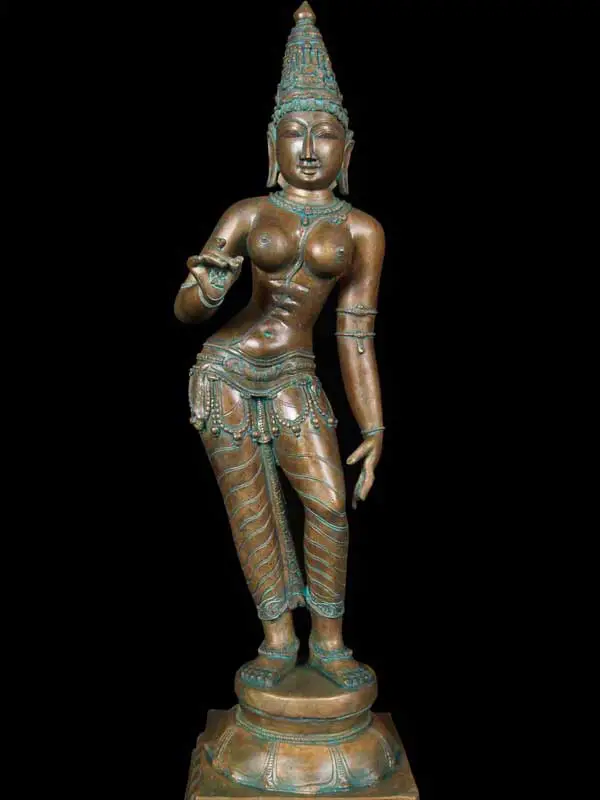 Estátua de bronze da Deusa Parvati