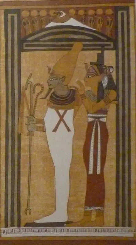 Deusa Ísis e Osíris - Papyros de Ani