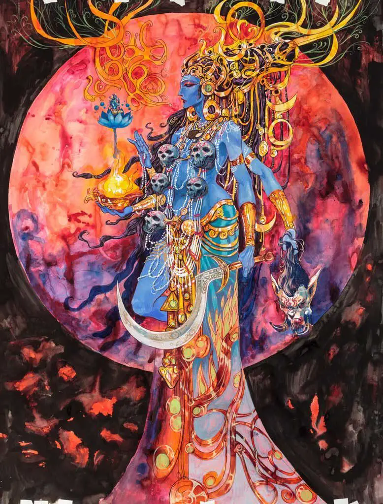 Kali - Pintura de Abhishek Singh