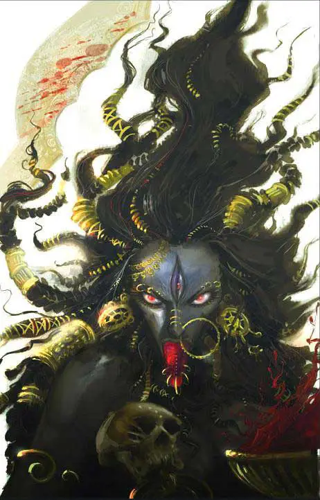 Kalirudra, Devourer of Evil - Pintura de Abhishek Singh