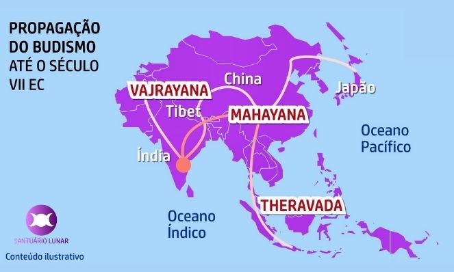 Propagação Do Budismo - Mapa