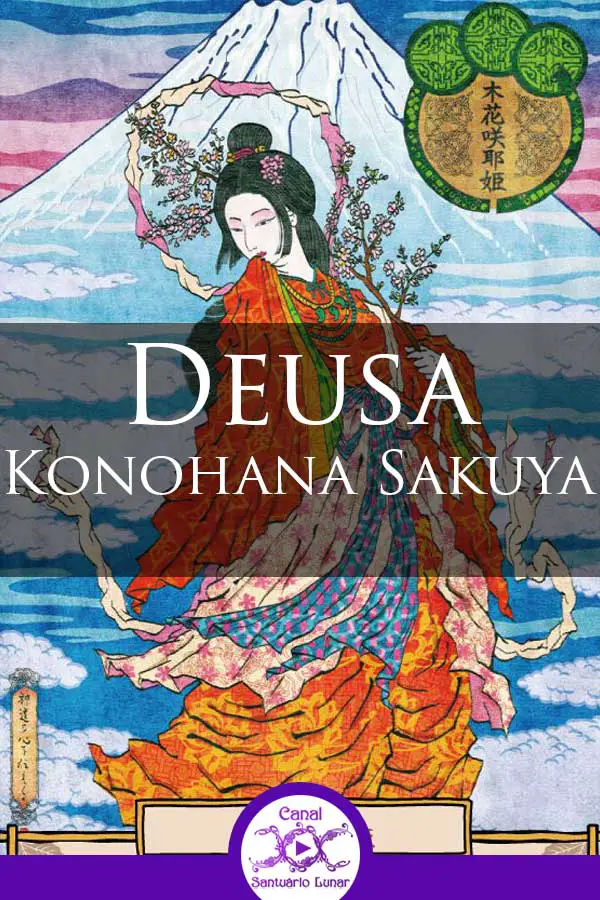Deusa Konohana Sakuya - Deusa Xintoísmo das Flores e dos Vulcões