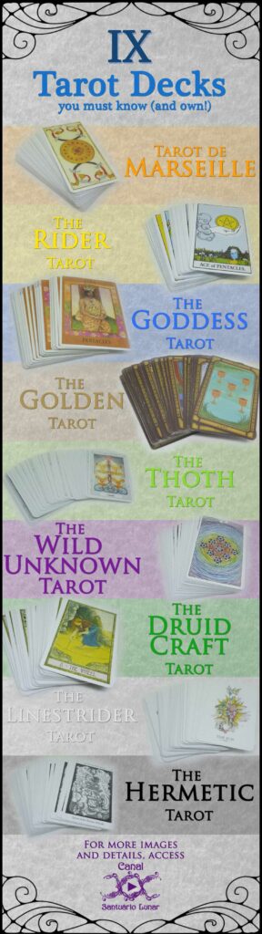 Top 9 Tarot Decks (Pinterest)