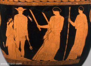 Persephone, Hermes, Hekate and Demeter