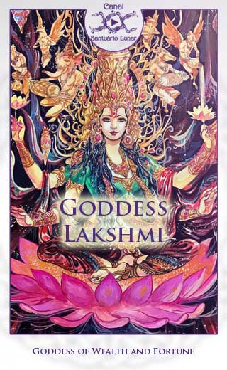 Goddess Lakshmi - Goddess of Welath and Fortune (Pinterest)