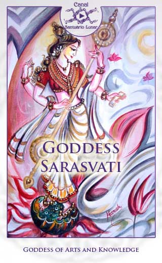 Goddess Sarasvati - Goddess of Arts and Knowledge (Pinterest)