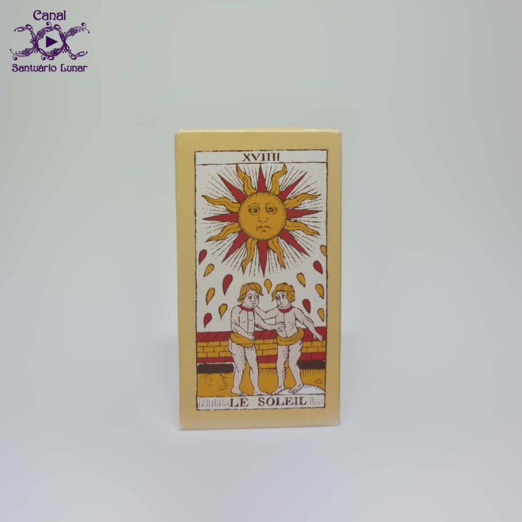 Deck de Tarot: Oráculo - Tarot de Marseille - Caixa (verso)