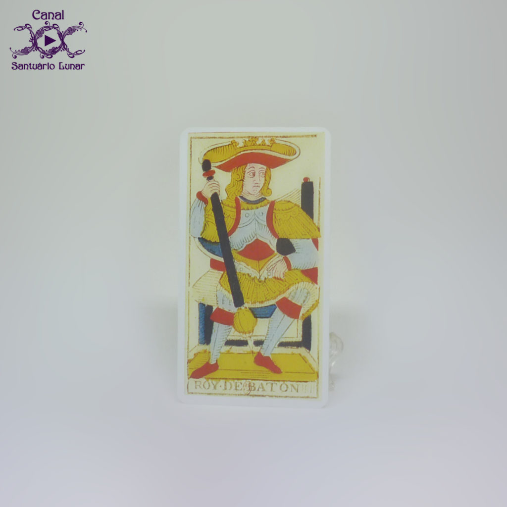 Deck de Tarot: Oráculo - Tarot de Marseille - Rei de Bastões