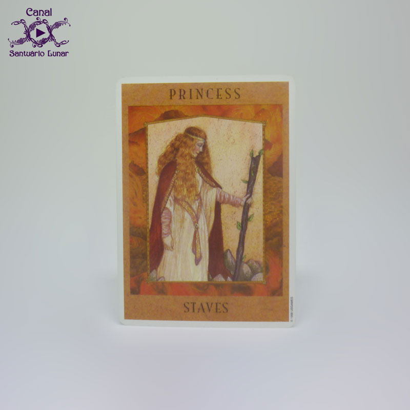 Tarot Decks - The Goddess Tarot - Princess of Staves