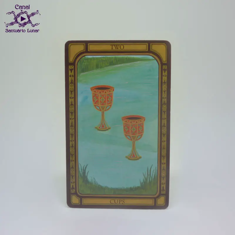 Tarot Decks - The Golden Tarot - 2 of Cups