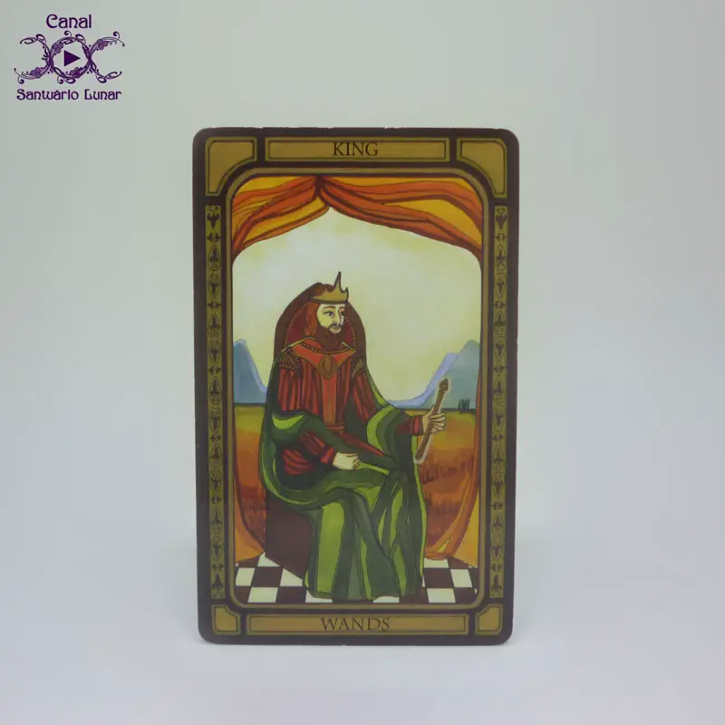 Tarot Decks - The Golden Tarot - King of Wands