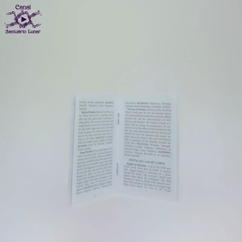Tarot Decks - The Hermetic Tarot - Booklet (interior)