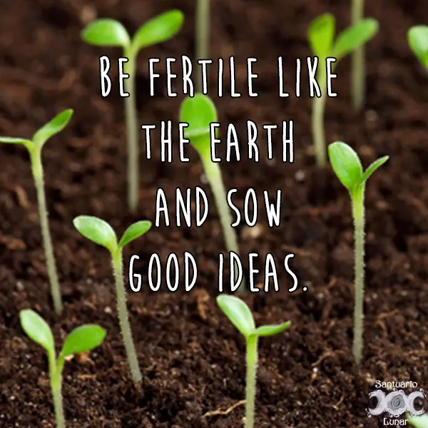 Nature is my church - 27 Be fertile like the earth and sow good ideas