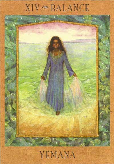 Deusa Iemanjá (Yemana) no Goddess Tarot