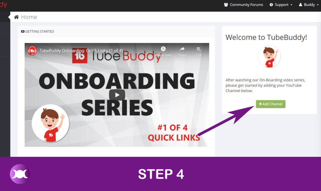 How to install TubeBuddy - Step 4