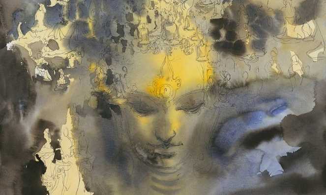 Buda - O Mestre (Arte de Abhishek Singh)