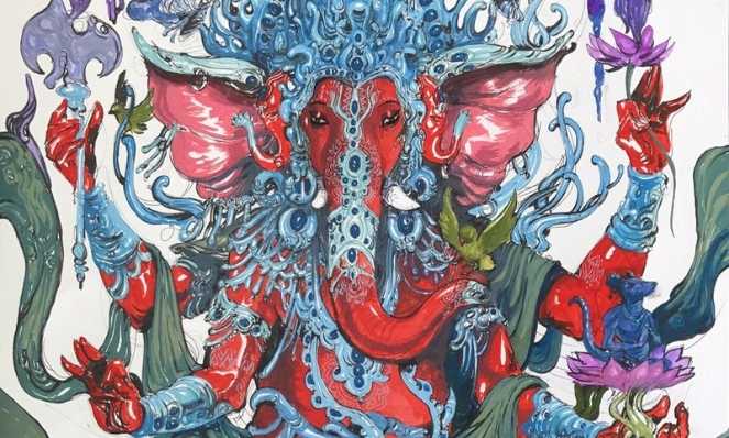 Ganesha - O Deus Hindu Removedor de Obstáculos (Arte de Abhishek Singh)