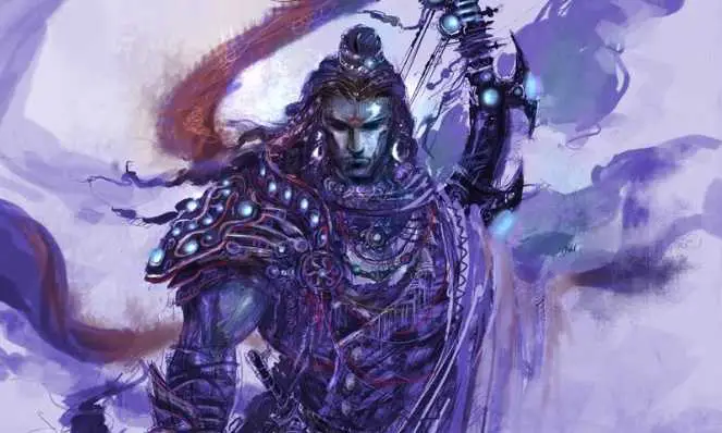 Rama - O Avatar Arqueiro de Vishnu (Arte de Abhishek Singh)