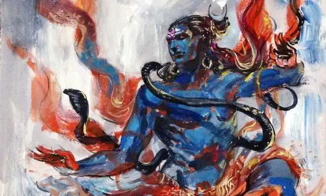 Shiva - O Deus Hindu da Destruição (Arte de Abhishek Singh)
