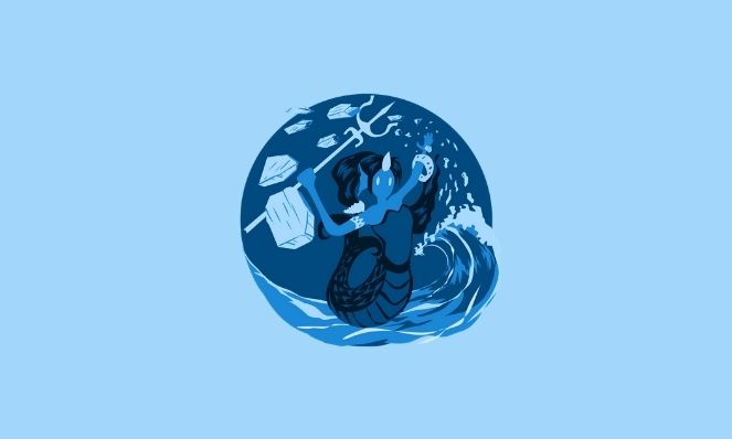 Undines are the Nature Spirits of the water - art by firebornform