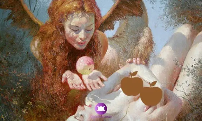 Lilith e Eva - pintura de Yuri Klapouh (censurado)