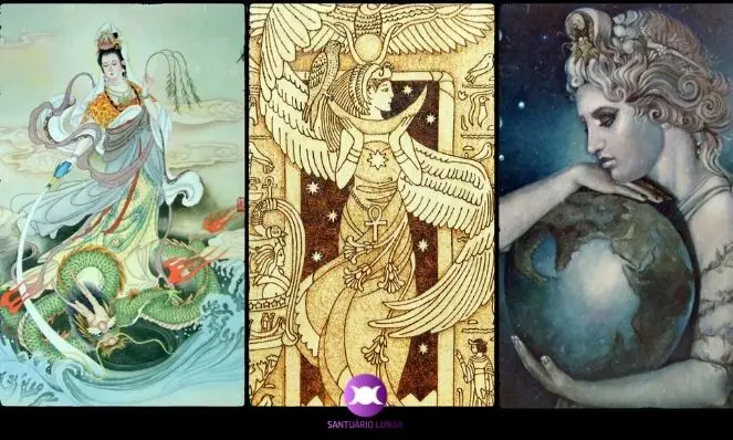 Exemplos de Deusa Mãe - Kuan Yin, Ísis e Gaia