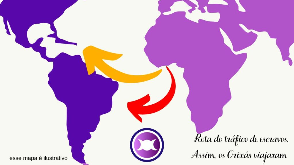 Mapa do tráfico de escravos e a origem da Santeria, Umbanda e Candomblé - Como os Orixás viajaram pelo mundo