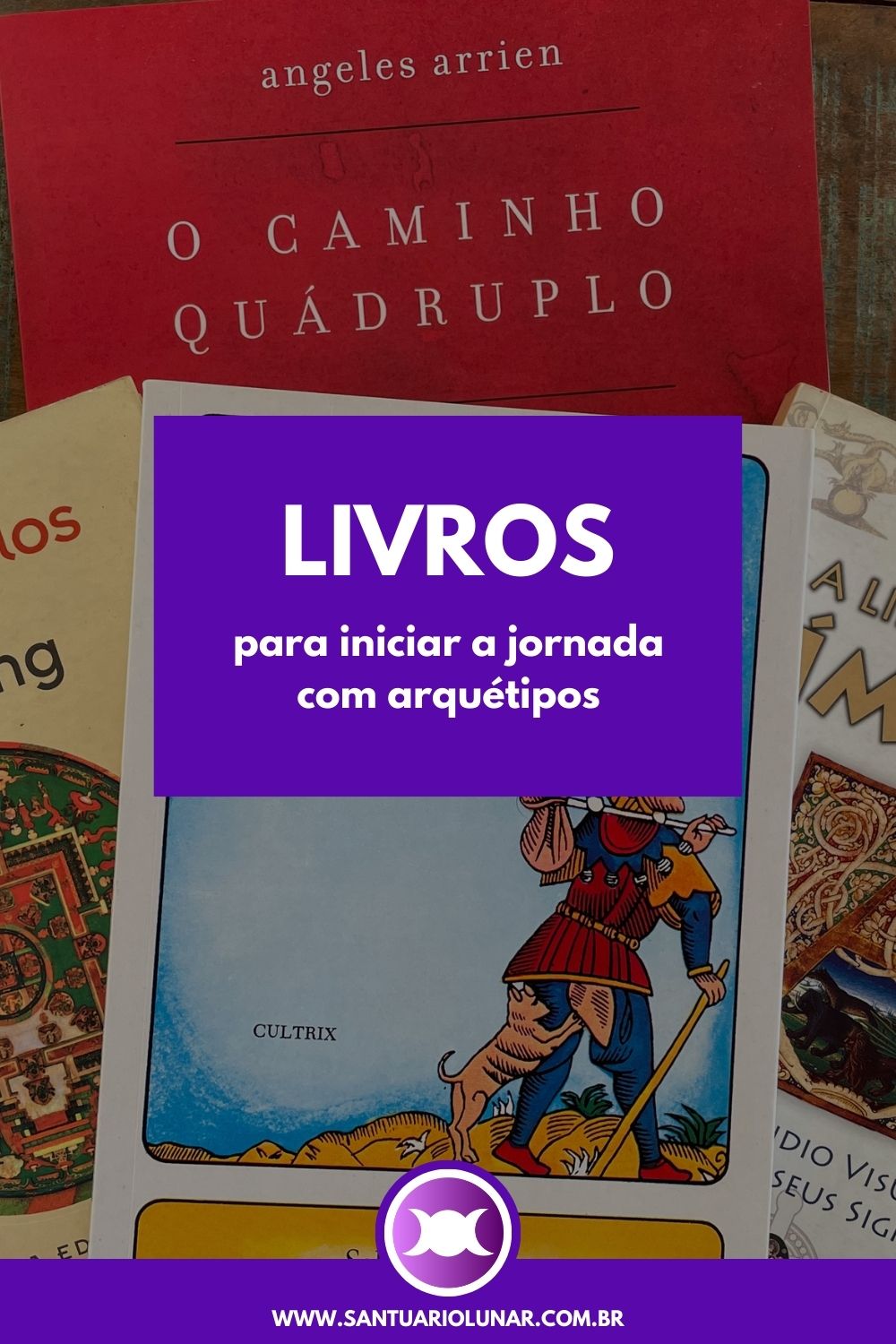 Livros para iniciar a jornada com arquétipos (Pinterest)